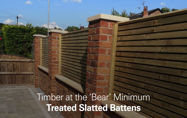 Treated Slatted Battens