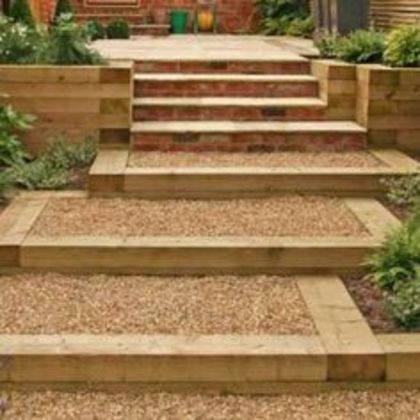 Creative ways to use sleepers in your garden
