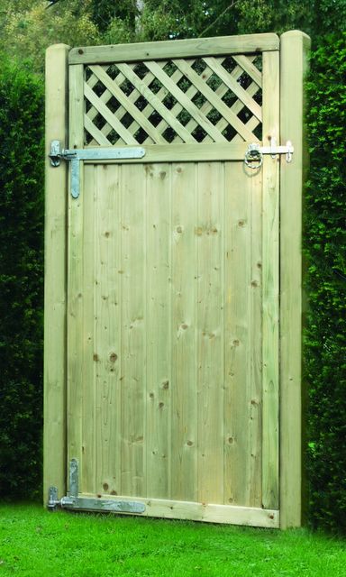 Tongue & Groove Lattice Top Gate