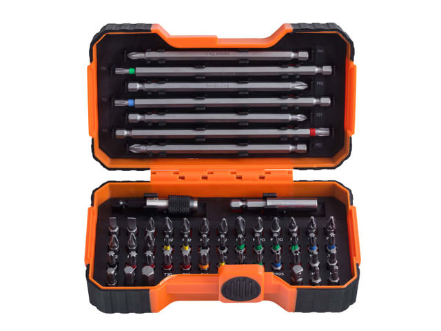 BAHCO | SCREWDRIVER BIT | COLOUR CODED SET | 54 PIECE