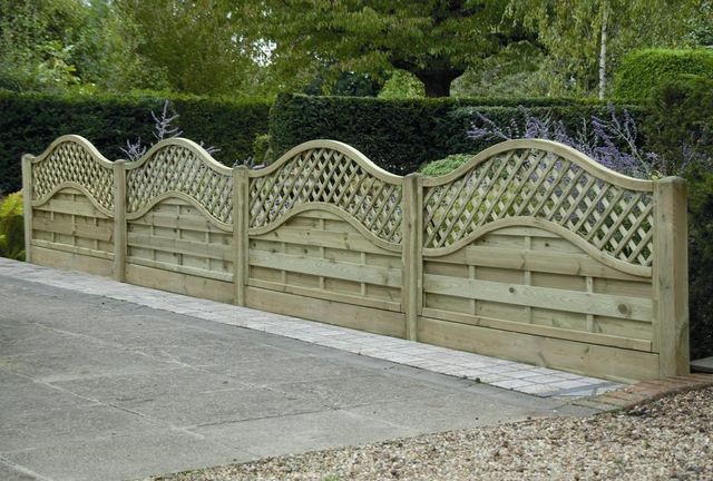 Omega Lattice Fence Panel