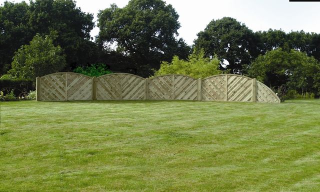 V Arched Fence Panel
