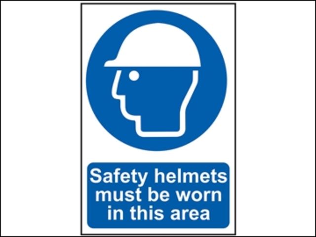 Safety Helmets Must Be Worn In This Area