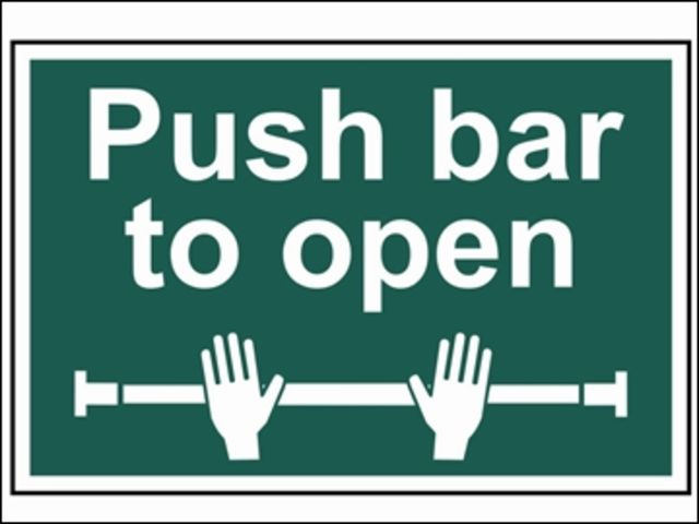 Push Bar To Open - PVC