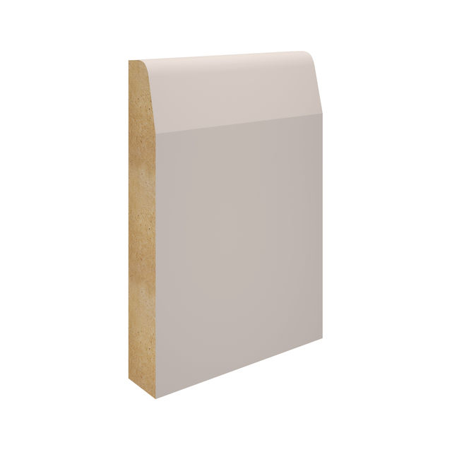 EX 125mm X 25mm MDF Chamfered Skirting