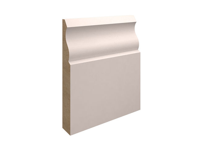 EX 125mm X 25mm MDF Ogee Skirting