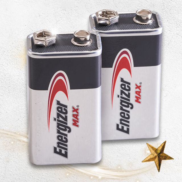 ENERGIZER | BATTERIES | 9V | PACK 2