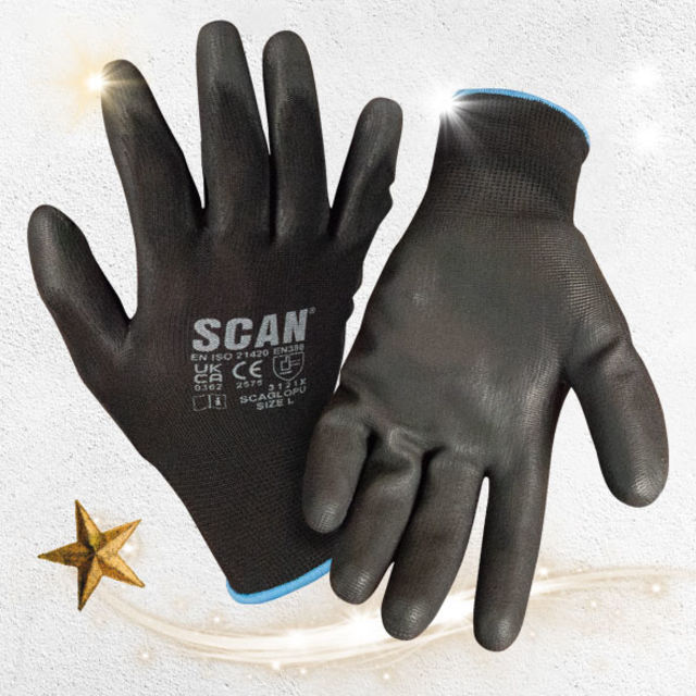 SCAN | PU DIPPED GLOVES | 5 PAIRS