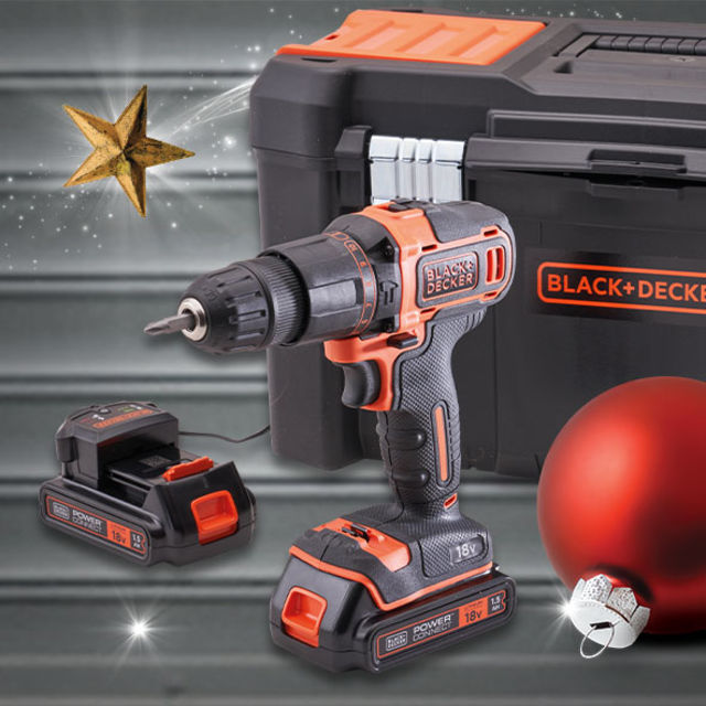 BLACK & DECKER | COMBI DRILL | 18V | 2 X 1.5AH BATTERIES