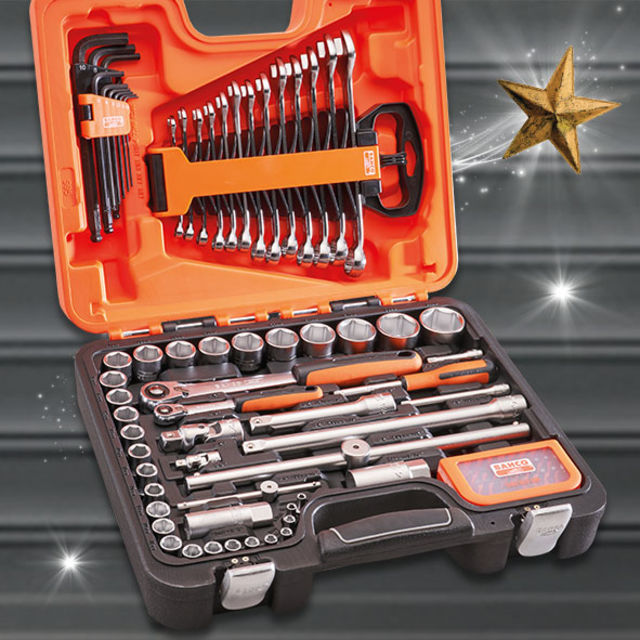 BAHCO | ¼" & ½" DRIVE SOCKET & MECHANICS SET | 95 PIECE