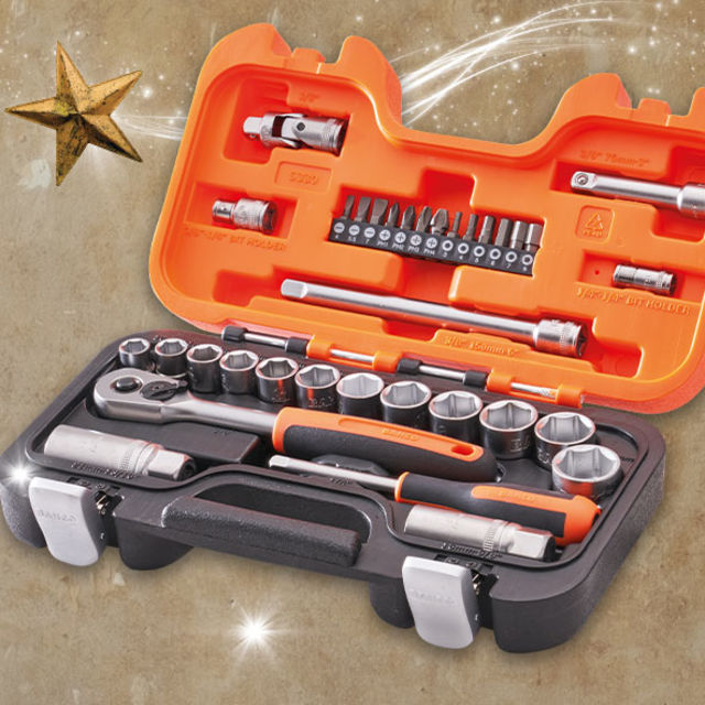 BAHCO | ⅜" DRIVE SOCKET SET | 34 PIECE