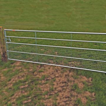 RITCHIE | FIELD GATE | HALF MESHED | 5 BAR | GALVANISED | INCLUDES HANGING KIT