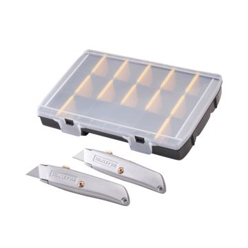 REAL DEALS XMAS 2023 | STANLEY | TRIMMING KNIFE, ORGANISER & 50 BLADES