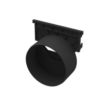 ACO | HEX DRAIN & RAIN DRAIN | A15 | OUTLET END CAP | PLASTIC | 110MM