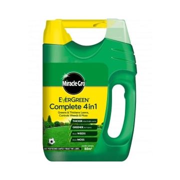 EVERGREEN | MIRACLE-GRO | COMPLETE 4 IN 1 | SPREADER | 80M² | 2.8KG