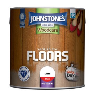 JOHNSTONES | FLOOR | VARNISH | GLOSS | CLEAR | 2.5LTR