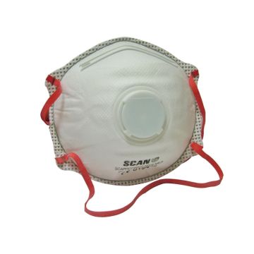 SCAN | MASK | MOULDED | VALVED | DISPOSABLE | FFP3 | BOX 10