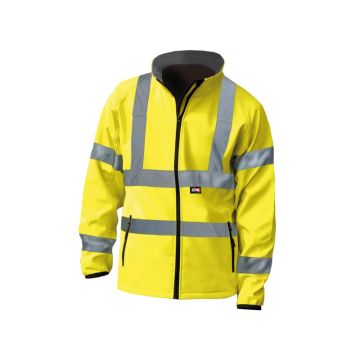 SCAN | CLOTHING | HI-VIS | SOFT SHELL JACKET | YELLOW | XX-LARGE