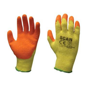 SCAN | GLOVES | KNITSHELL LATEX PALM | SIZE 10 | X-LARGE