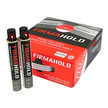 TIMCO | FIRMAHOLD COLLATED | CLIPPED HEAD | RINGSHANK NAILS | FIRMAGALV | 2 FUEL | 3.1 X 90MM | BOX 2200