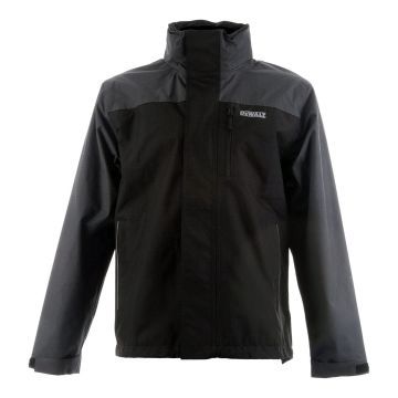 DEWALT | CLOTHING | STORM WATERPROOF ZIP JACKET | BLACK / GREY