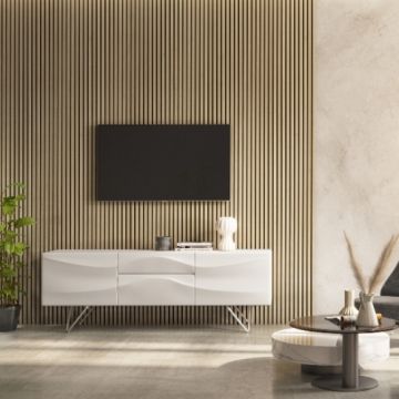 CHESHIRE MOULDINGS | WPKT9 | ACOUSTIC SLAT WALL PANEL | 2400 X 605  X 22 | LIGHT OAK