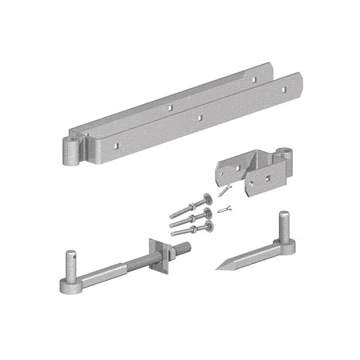 BIRKDALE GM | FIELD GATE DOUBLE STRAP HINGE SET | 18" | 450MM | GALVANISED