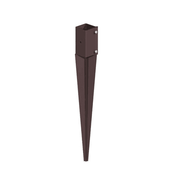 BIRKDALE FM | SWIFT CLAMP DRIVE IN POST SUPPORT | 2 ¾ X 2 ¾ X 24" | 70 X 70 X 600MM | EPOXY BROWN