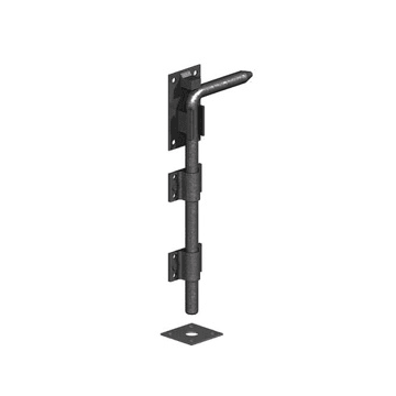 BIRKDALE GM | PREMIUM BLACK GARAGE DOOR BOLT | 18" | 450MM | PREMIUM BLACK