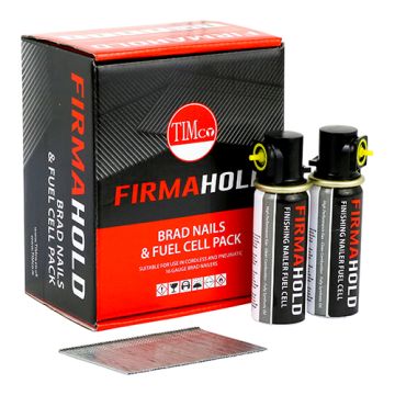 TIMCO | FIRMAHOLD COLLATED | ANGLED BRAD NAILS | GALVANISED | 2 FUEL | 16G X 64MM | BOX 2000