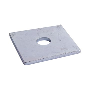 TIMCO | SQUARE PLATE WASHERS | ZINC | M12 X 50MM X 50MM X 3MM | PACK 2