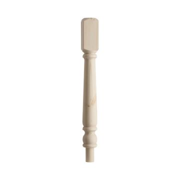 CHESHIRE MOULDINGS | STAIR PARTS | NEWEL POST | FULL | TURNED | 820 X 91 X 91 | PINE
