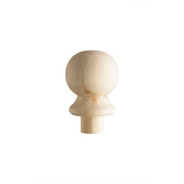 CHESHIRE MOULDINGS | STAIR PARTS | NEWEL CAP | BALL | FULL | PINE | BLISTER PACK