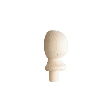 CHESHIRE MOULDINGS | STAIR PARTS | NEWEL CAP | BALL | HALF | PINE | BLISTER PACK