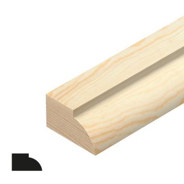 CHESHIRE MOULDINGS | TM55324 | DOOR STOP | 2400 X 21 X 12 | PINE