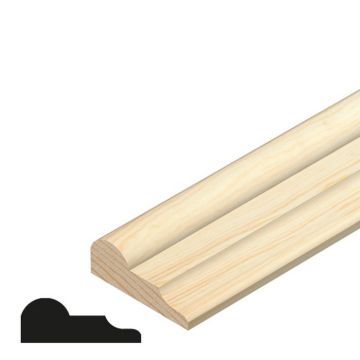 CHESHIRE MOULDINGS | TM785 | BROKEN OGEE | 2400 X 21 X 8 | PINE