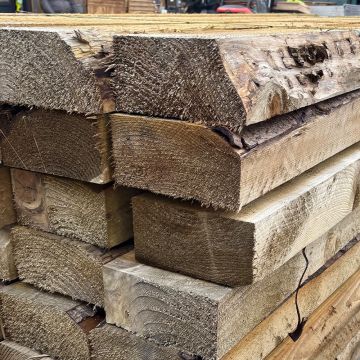 ROUGH SAWN | UNGRADED | BRITISH | SOFTWOOD | SLEEPER US | 2.4 X 200 X 100MM | B GRADE