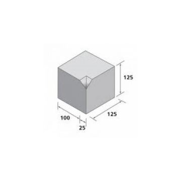 BRADSTONE | CONCRETE BLOCK PAVING | BLOCK KERB | SMALL | SK/B INTERNAL ANGLE | 125 X 125 X 125 | CHARCOAL