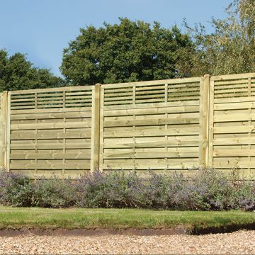 KDM | FENCE PANEL | ELITE SLATTED TOP