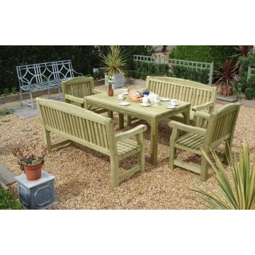 KDM | GARDEN FURNITURE | GARDEN DINING TABLE | TREATED GREEN