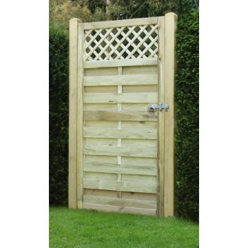 KDM | GATE | HORIZONTAL LATTICE TOP | 0.9 X 1.8M | TREATED GREEN