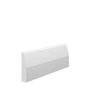 MDF PROFILES | ARCHITRAVE | CHAMFERED & ROUND | 75MM | 68 X 18MM | PRIMED WHITE