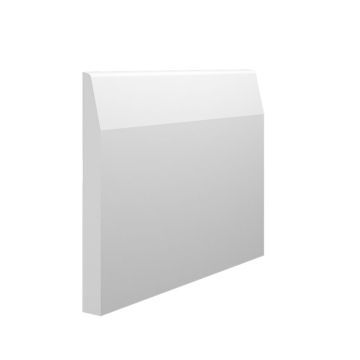 MDF PROFILES | SKIRTING | CHAMFERED & ROUND | 150MM | 144 X 18MM | PRIMED WHITE