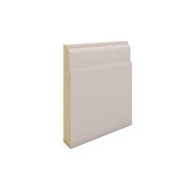 MDF PROFILES | SKIRTING | LAMBS TONGUE | 125MM | 119 X 18MM | PRIMED WHITE