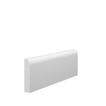MDF PROFILES | ARCHITRAVE | PENCIL ROUND | 75MM | 68  X 14.5MM | PRIMED WHITE