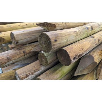 MACHINE ROUND | CUNDY | POINTED | PEELED | 1.65 X 75 - 100MM