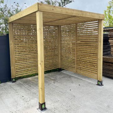 NWTT | SLATTED PERGOLA | TWO SIDES INCLUDED | 2.2 X 2.2MM | TREATED GREEN