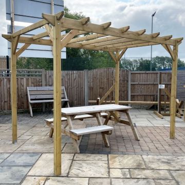 NWTT | STANDARD PERGOLA | 2.0 X 3.2M | TREATED GREEN