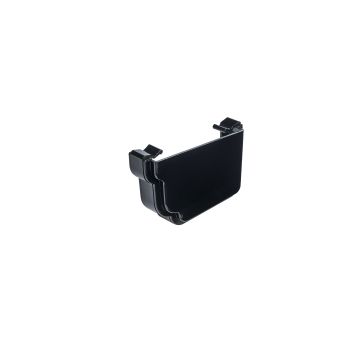 SWISH | GUTTERING | EXTERNAL STOP END | R/H | OGEE | BLACK