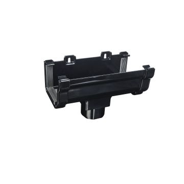 SWISH | GUTTERING | RUNNING OUTLET | OGEE | BLACK